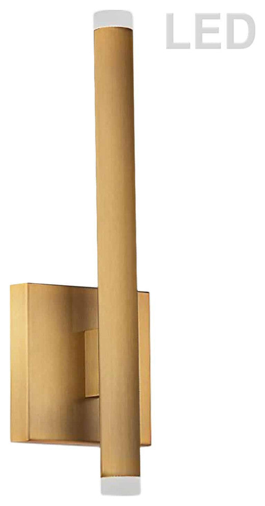 Aged Brass Modern Wall With Frosted Acrylic