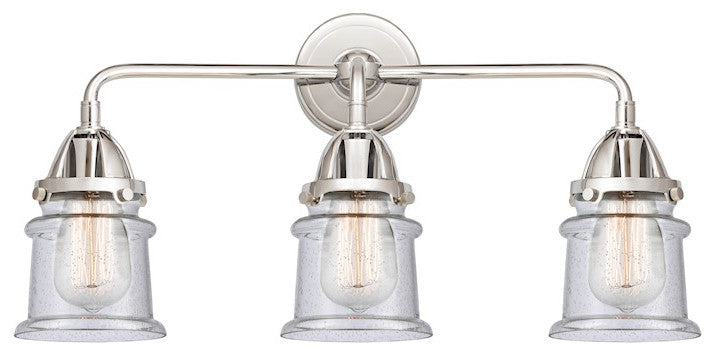 288-3W-PC-G184S-LED 3 Light 23.25" Bath Vanity Light, Polished Chrome