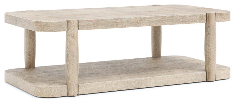 Bernhardt Antibes Rustic Oak Cocktail Table