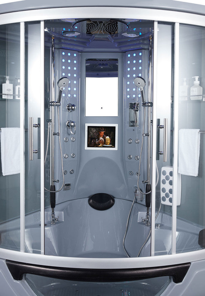 Platinum Superior Steam Shower w/ Heated Massage Bathtub Whirlpool Hot Tub Sauna
