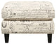 Emery Chair and Ottoman, French Script