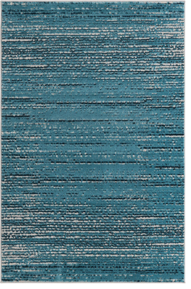 Unique Loom Oasis Calm Area Rug, Blue, 4' 0 X 6' 0 Rectangular