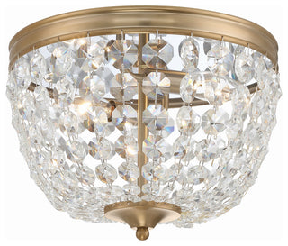 Nola 2-Light Vibrant Gold Ceiling Mount