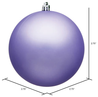 Vickerman 2.75" Lavender Matte Ball Ornament, 12 per Bag