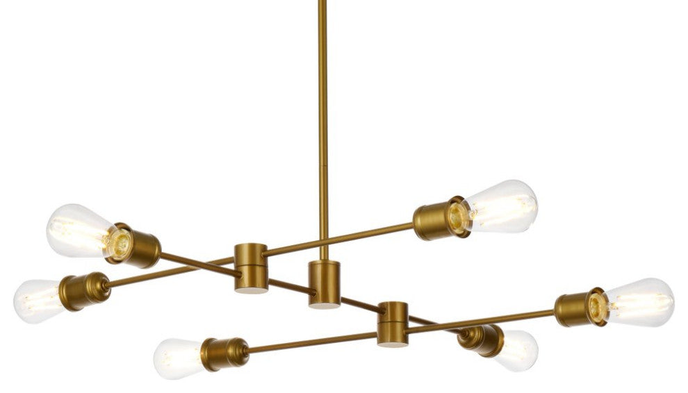 Xander 6-Light Pendant, Brass