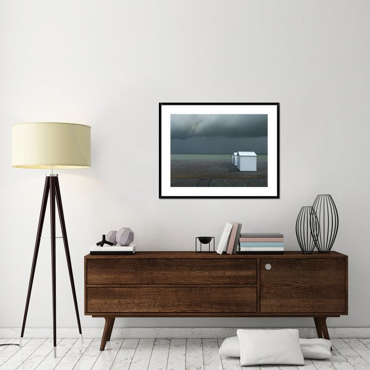 "Beachhouses" Framed Digital Print by Elisabeth Wehrmann, 40x32"