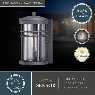 Wrightwood 6" Outdoor Wall Light Vintage Black