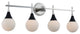 Bogart 31x12" 4-Light Midcentury Wall-Light by Kalco