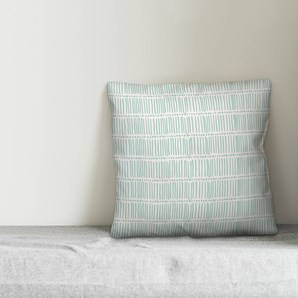Sketched Pattern 18x18 Throw Pillow