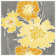 "Cloisonne Beauty I Gray Crop" Digital Paper Print by Shirley Novak, 38"x38"