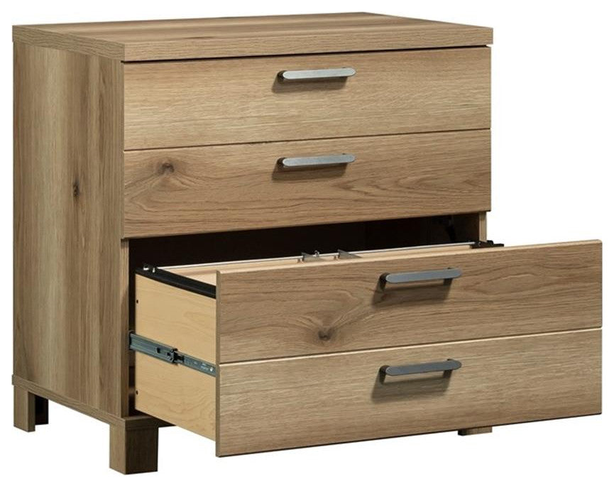 Sauder Rosedale Ranch Engineered Wood Lateral File Cabinet in Timber Oak