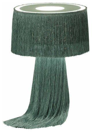 Atolla Tassel Table Lamp, Emerald