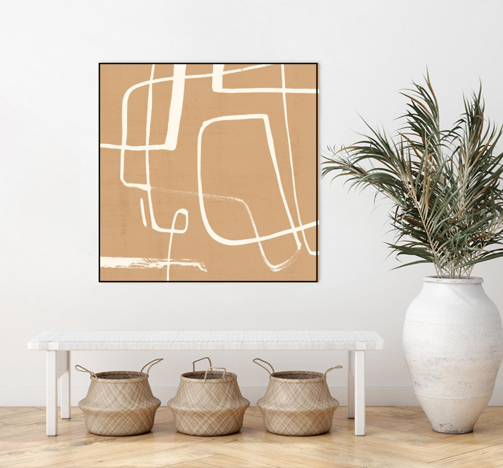 "Wayfinder II" Framed Canvas by Giant Art 30"x30"