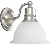 Progress Lighting 1-100W Medium Bath Bracket, Brushed Nickel