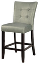 Benzara BM166661 Wood & Polyurethane High Chair, Gray, Set Of 2