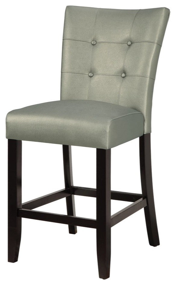 Benzara BM166661 Wood & Polyurethane High Chair, Gray, Set Of 2