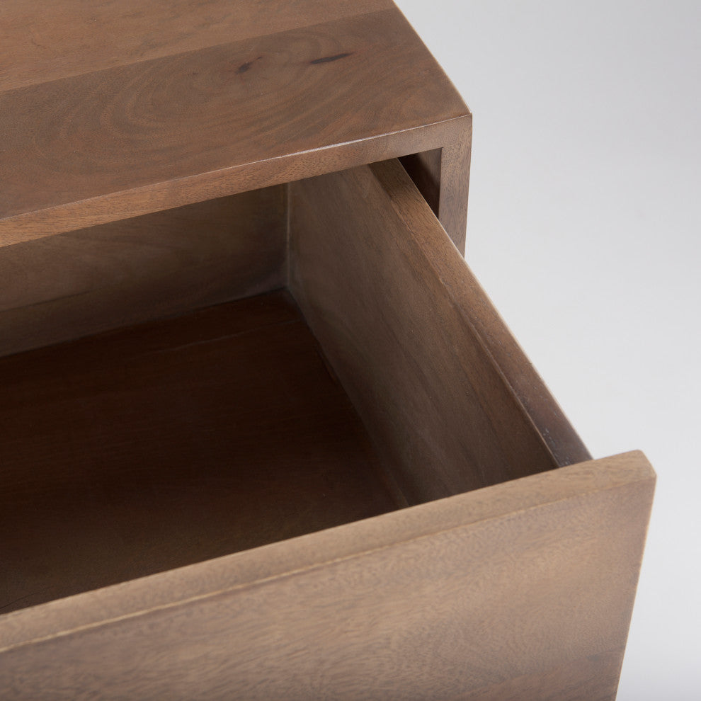Astrid Medium Brown Solid Wood Cabinet