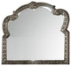 Benzara BM232986 Wooden Carved Wall Mirror With Scrolled Framework. Gold