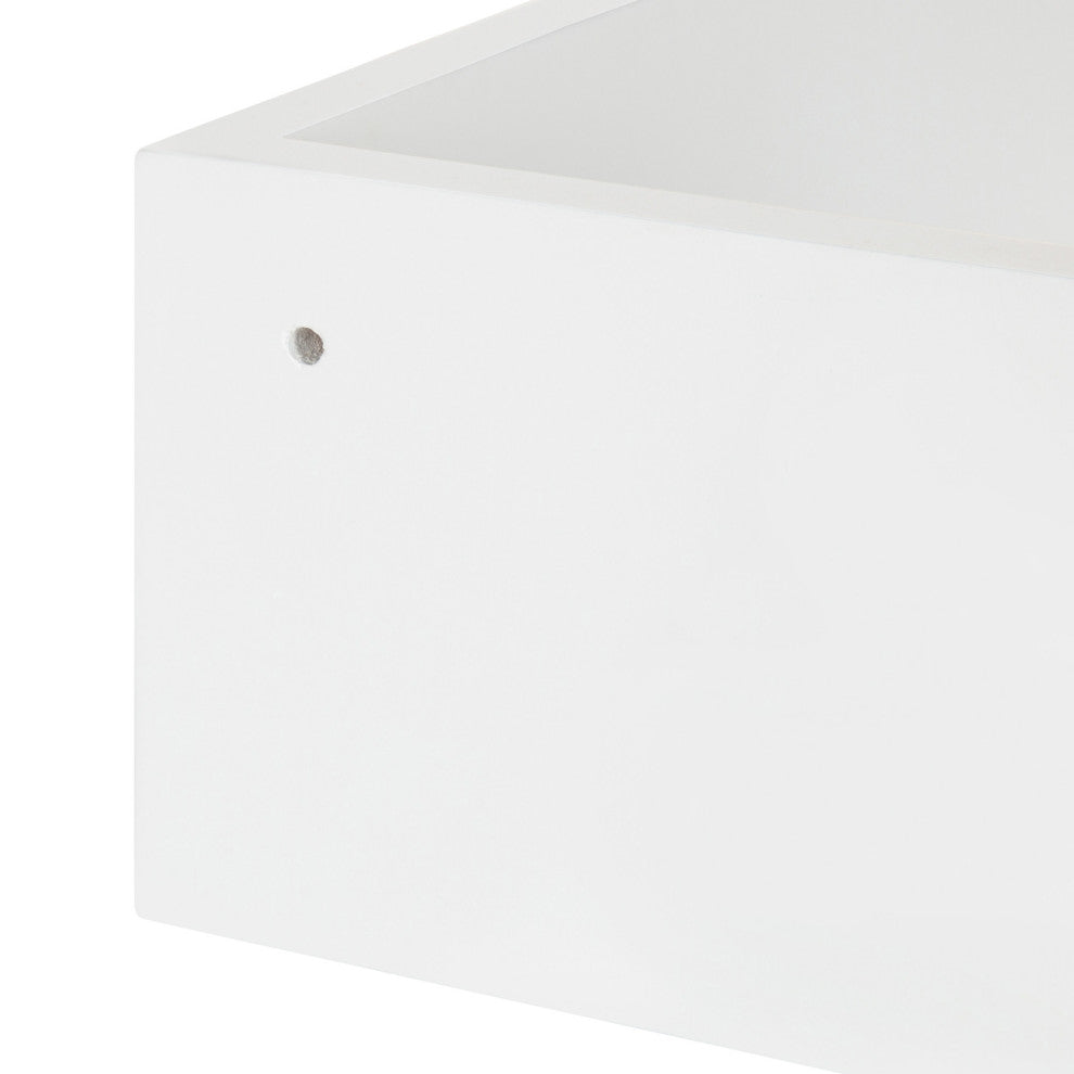 Levie Corner Shelf Set, White 3 Piece