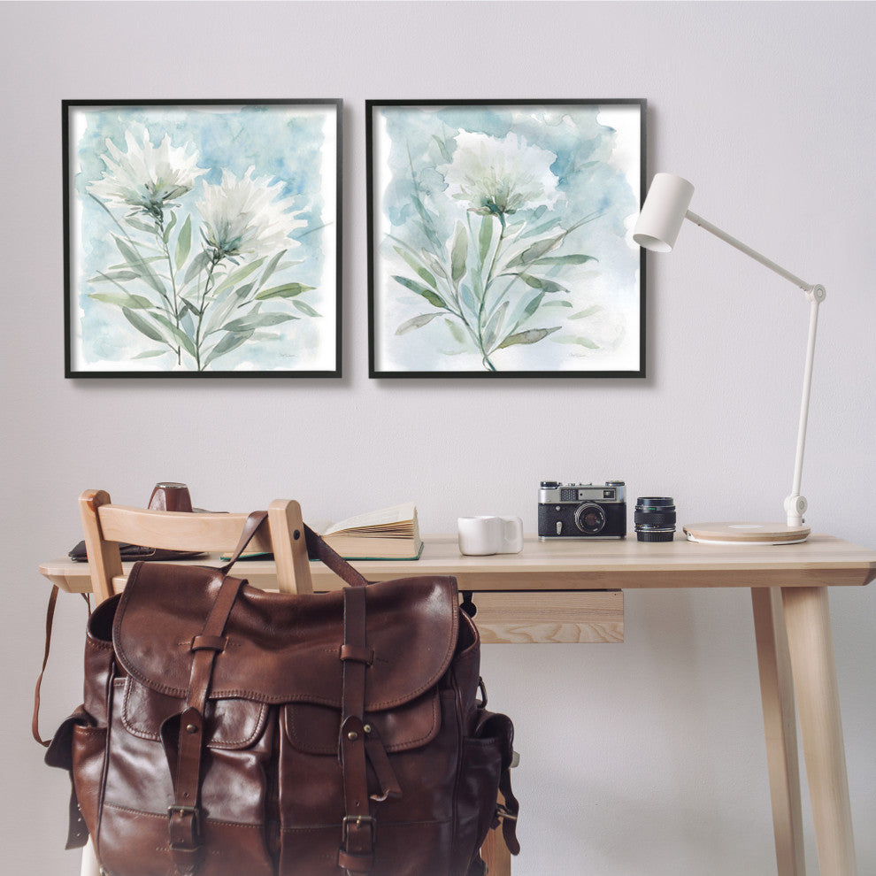 Soft Spring Flower Still Life White Watercolor Florals,24 x 24