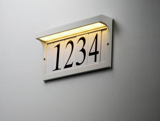 Maxim 53610 13"W LED Outdoor Address Light - White