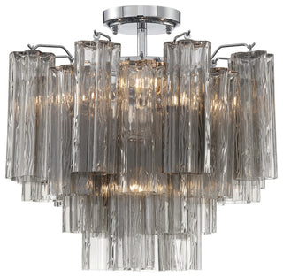 Crystorama Lighting Group ADD-300-SM_CEILING Addis 4 Light 18"W - Polished
