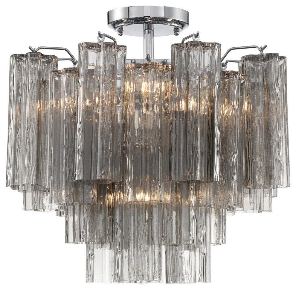 Crystorama Lighting Group ADD-300-SM_CEILING Addis 4 Light 18"W - Polished