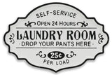 Dafina Rustic Laundry Sign