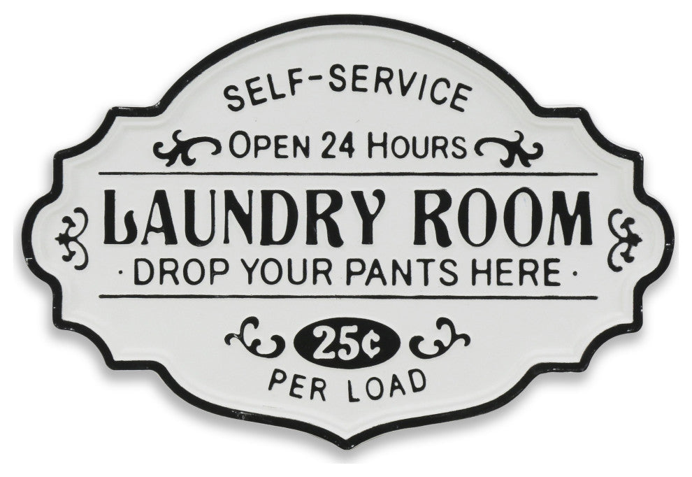 Dafina Rustic Laundry Sign