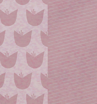 18"x14" Pattern Stripe Placemats, Set of 4, Pale Pink