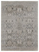 Weave & Wander Adana Metallic Rug, Ivory/Silver Gray, 5ft x 8ft Rug