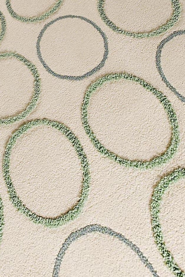 Hand Tufted White New Zealand Wool Area Rug, 4''6"X6''6"