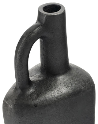 Macrae Metal Table Vase, Small Grey