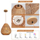1 Light srattan chandelier Hanging lights for kitchen Vintage pendant light