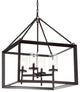 Anna Metal, Glass LED Pendant, Oil Rubbed Bronze, 21"