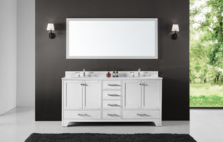 72" Double Sink Bathroom Vanity Base