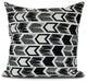 Arrow, Geometric Print Pillow, Black, 20" x 20"