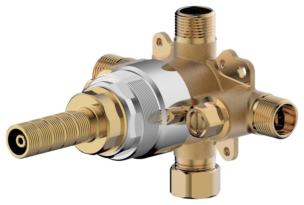 Arts et Metiers Single Handle, Shower Set Trim with Rough-in Valve in Brushed Ni