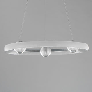 ET2 E23511 Nodes 18"W LED Ring Chandelier - Gold