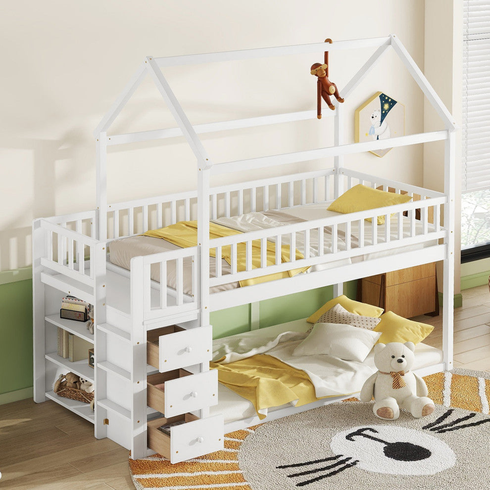 Gewnee TWIN/TWIN HOUSE BUNK BED