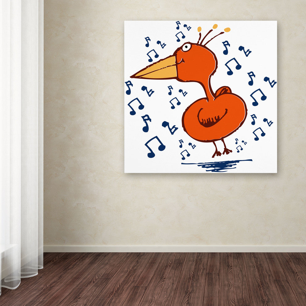 'Music Bird' Canvas Art by Carla Martell