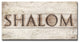 Ready2HangArt Inspirational ''Shalom I'' Wrapped Canvas Wall Art