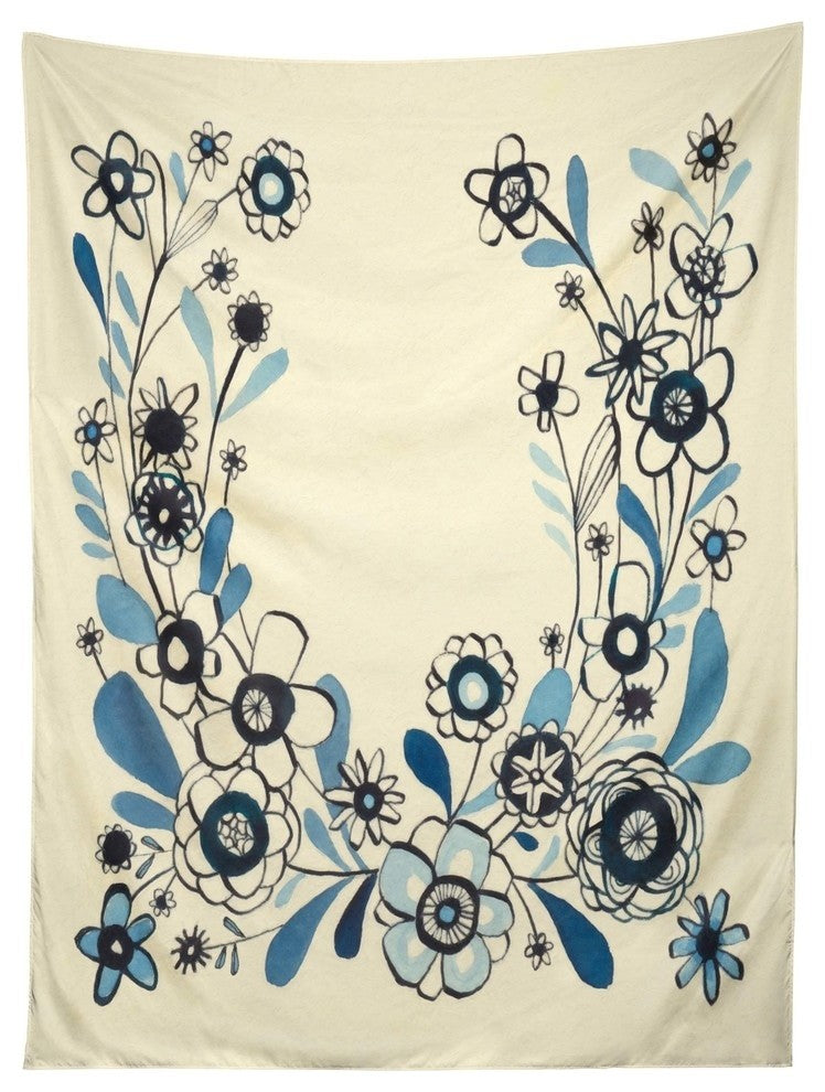 Deny Designs Cori Dantini Modern Delft Floral Tapestry