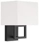 1-Light Wall Sconce, Matte Black