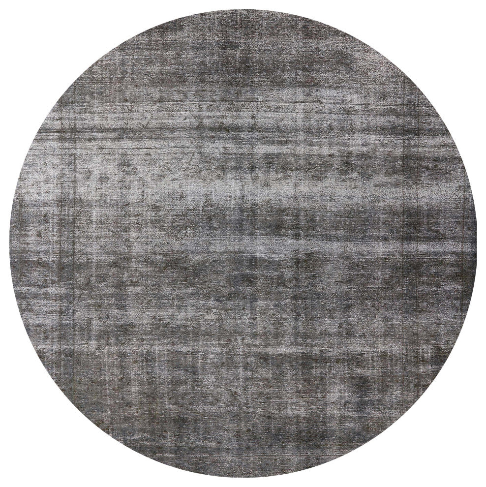 Ahgly Company Indoor Round Mid-Century Modern Area Rugs, 3' Round