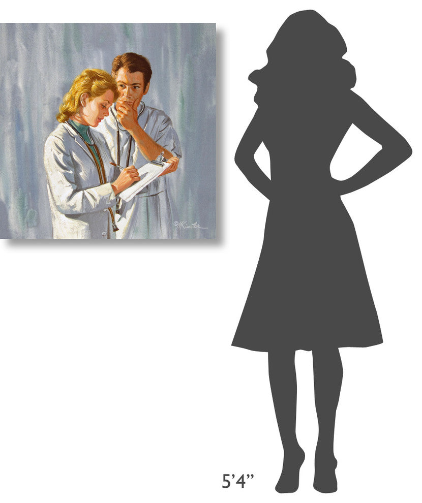 "The Doctor's Second Love" Stretched Canvas Giclee by Mort Kunstler, 30x30"