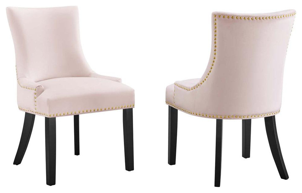 Marquis Performance Velvet Dining Chairs - Set of 2