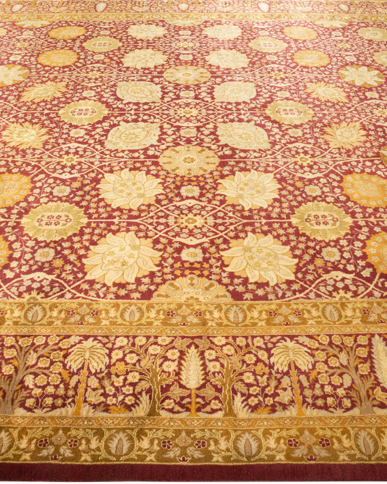 Mogul, One-of-a-Kind Hand-Knotted Area Rug Purple, 8' 10 x 11' 10