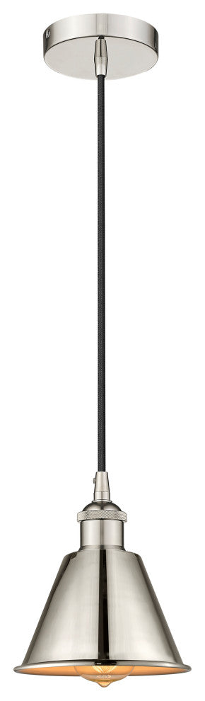 Innovations 616-1P-PN-M8 Smithfield 1 Light 7" Mini Pendant, Polished Nickel
