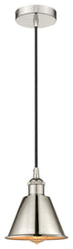 Innovations 616-1P-PN-M8 Smithfield 1 Light 7" Mini Pendant, Polished Nickel